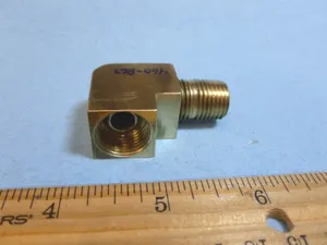 PIPER 460-869 FITTING, FUEL SEDIMENT BOWL INLET - 1/4 NPT & Flair Seat
